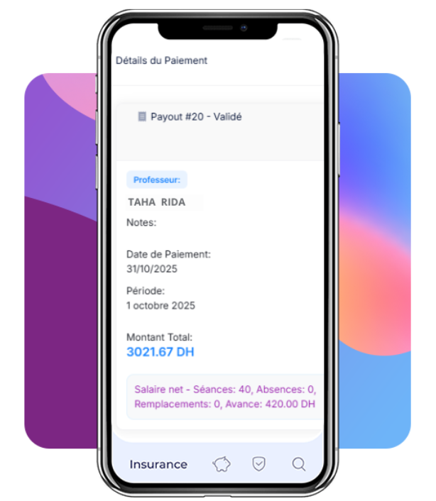 application gestion scolaire Maroc